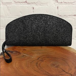 A New Day Black Matte Sequin Clutch